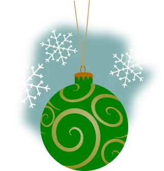 Bauble Green Blue Stickdatei