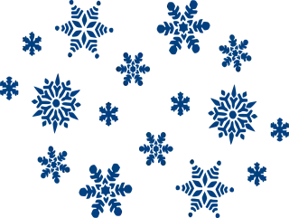 Snowflakes Blue Sky Stickdatei – Weihnachten