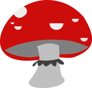 Red Mushroom Fungi Stickdatei