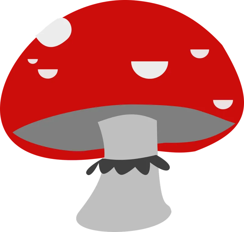 Red Mushroom Fungi Stickdatei – Natur