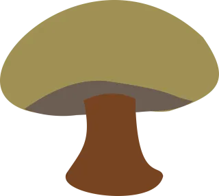 Mushroom Brown Little Stickdatei