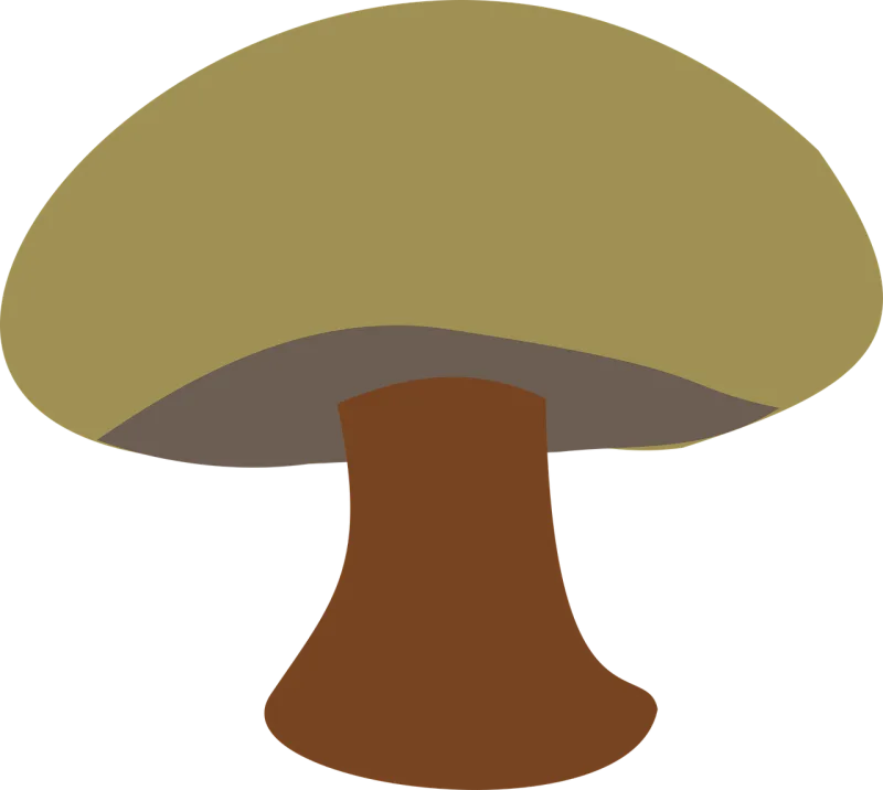 Mushroom Brown Little Stickdatei – Natur