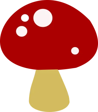 Red Mushroom Fungi Stickdatei