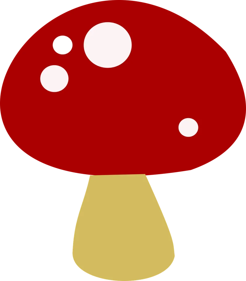 Red Mushroom Fungi Stickdatei – Natur