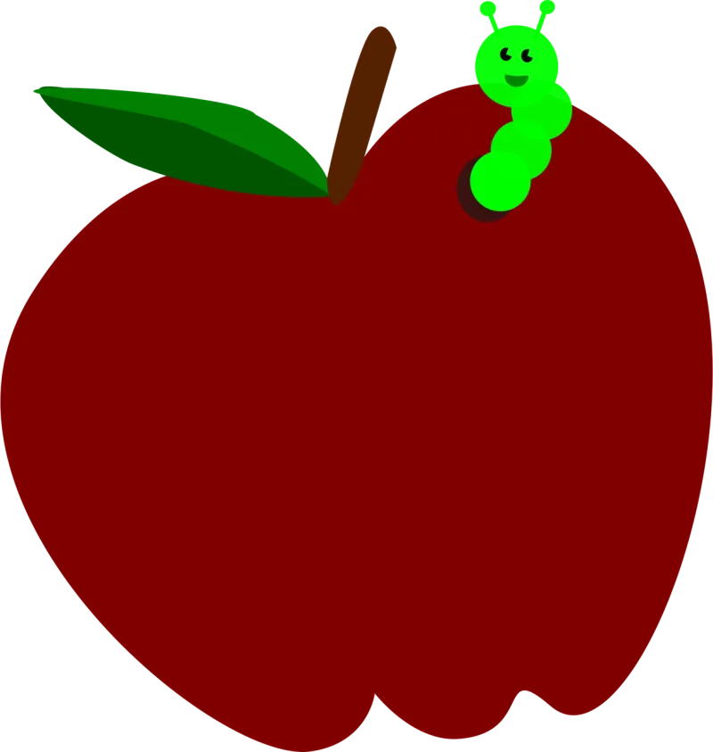 Red Apple Fruit Stickdatei – Essen & Trinken