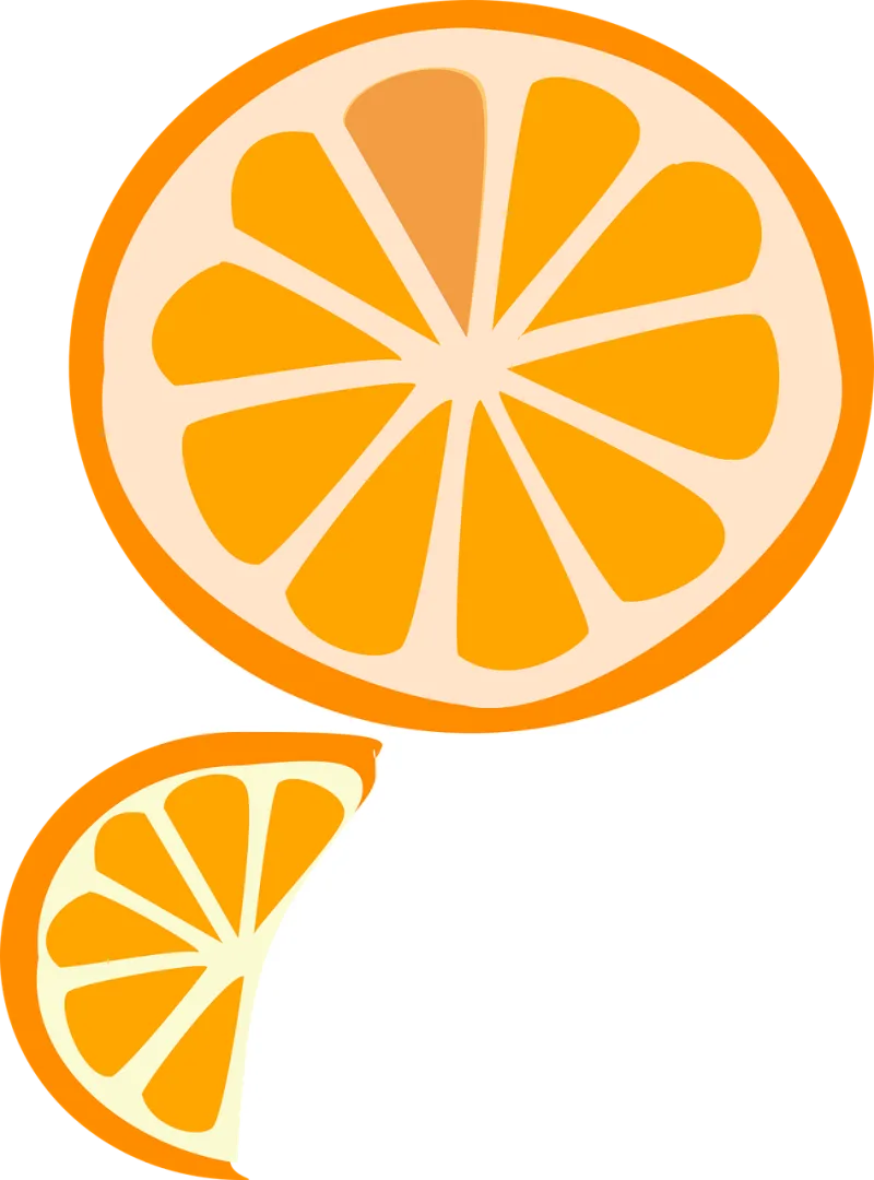 Slice Fruit Orange Stickdatei – Essen & Trinken