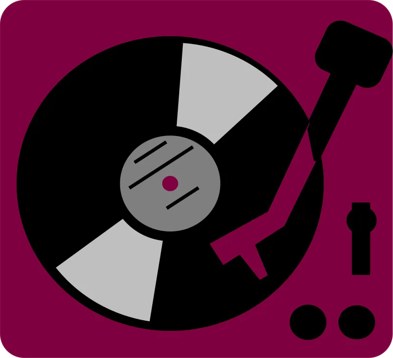Turn-table Music Musical Stickdatei – Musik