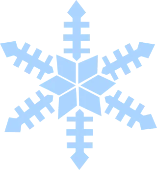 Snowflake Nature Blue Stickdatei