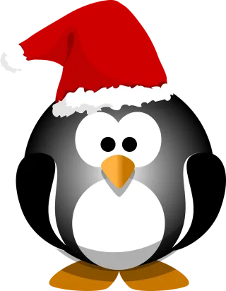 Penguin Black Bird Stickdatei