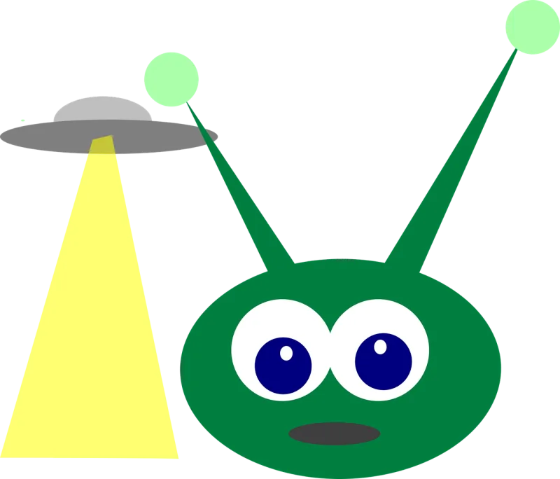Green Alien Ship Stickdatei – Fahrzeuge