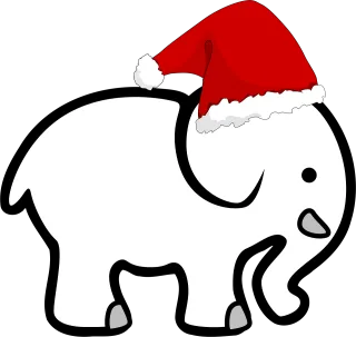 White Nature Elephant Stickdatei