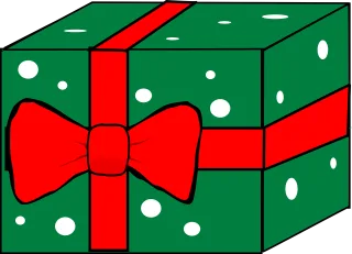Red Ribbon Gift Stickdatei
