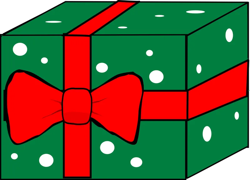 Red Ribbon Gift Stickdatei – Weihnachten