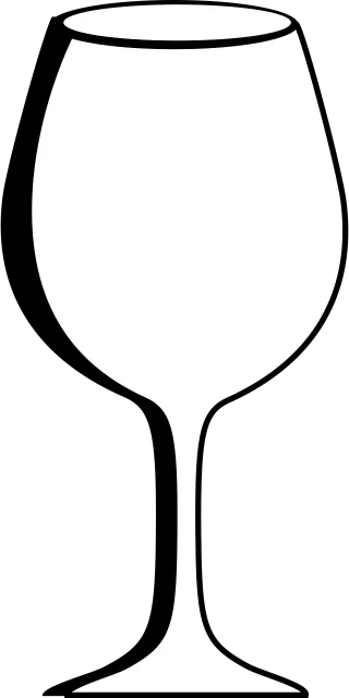 Glass Wine Empty Stickdatei – Essen & Trinken