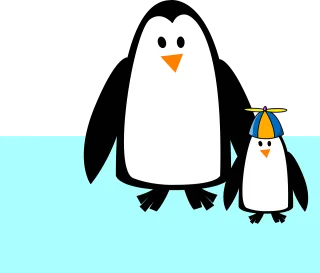 Penguins Animal Baby-penguin Stickdatei
