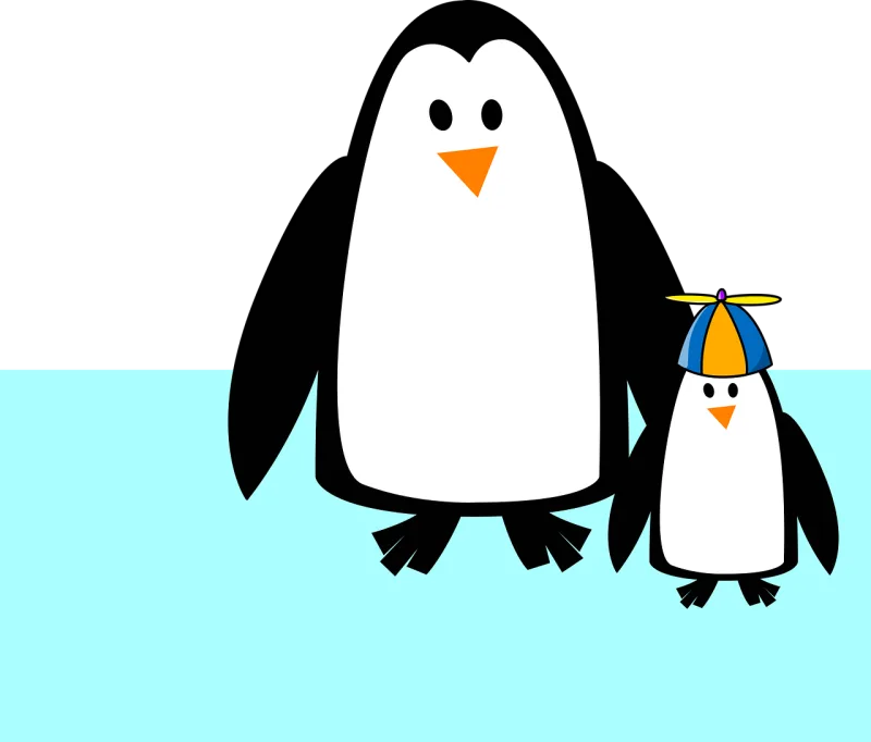 Penguins Animal Baby-penguin Stickdatei – Tiere
