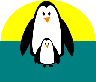 Penguin Adult Cute Stickdatei