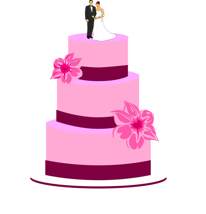 Cake Wedding Bride Stickdatei – Essen & Trinken