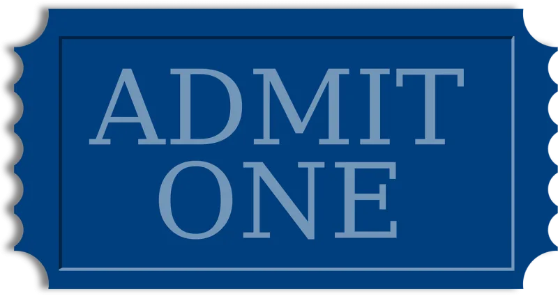 Ticket Admit Stub Stickdatei – Musik