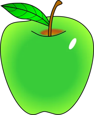 Green Apple Fruit Stickdatei – Essen & Trinken