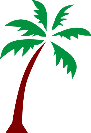 Island Palm Fronds Stickdatei