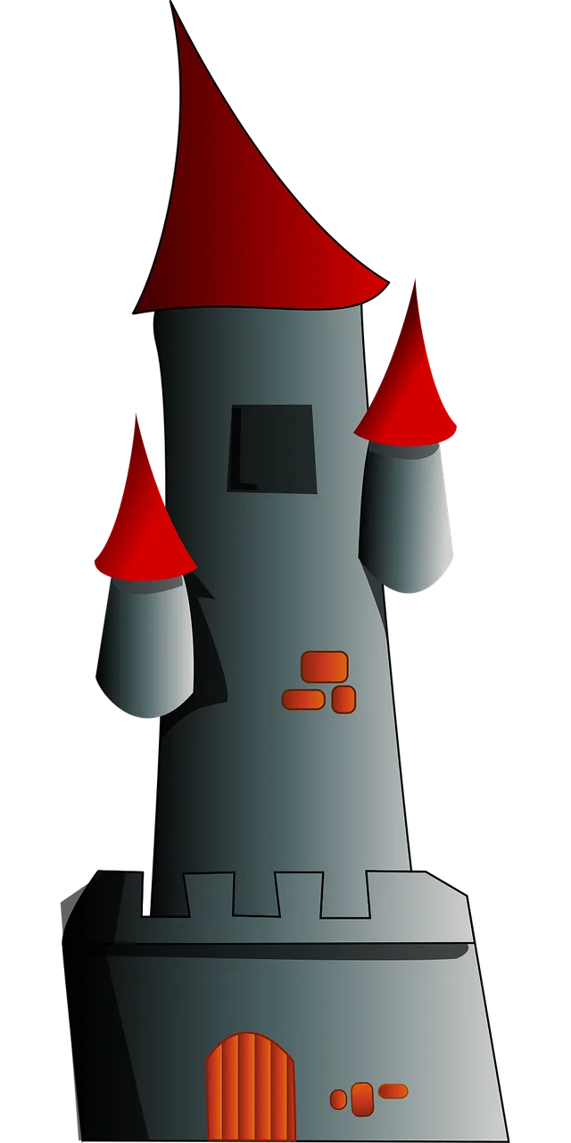 Tower Fortress Castle Stickdatei – Kinder