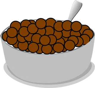 Cereal Bowl Spoon Stickdatei