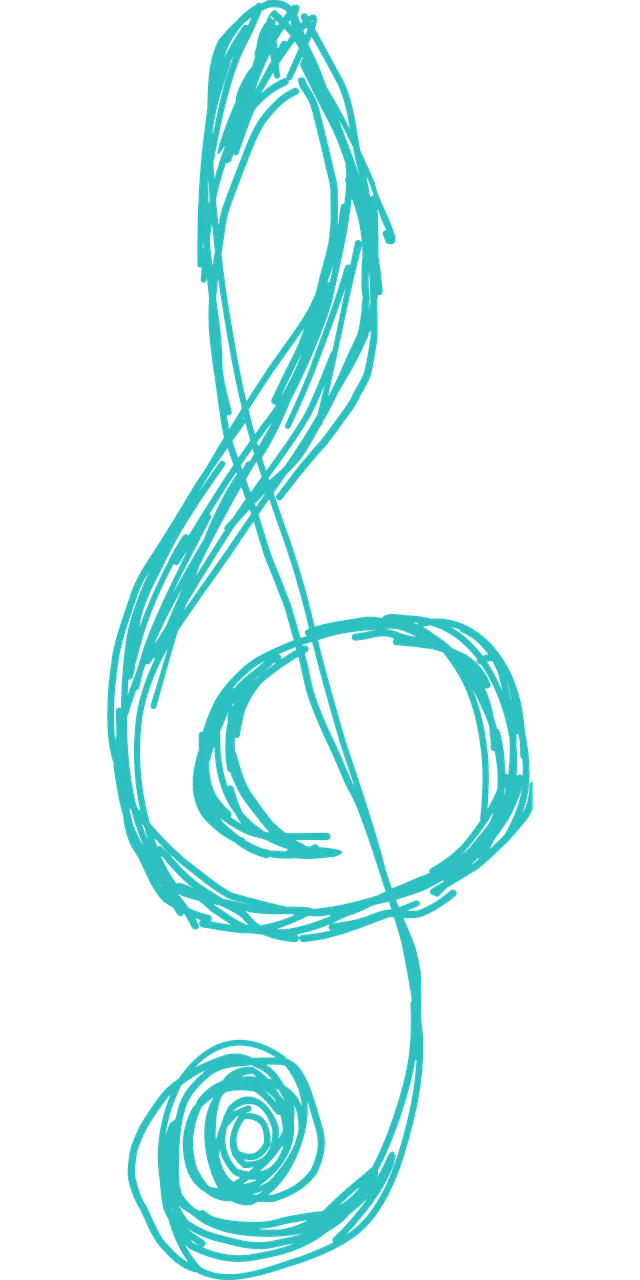 Music Clef Abstract Stickdatei – Musik