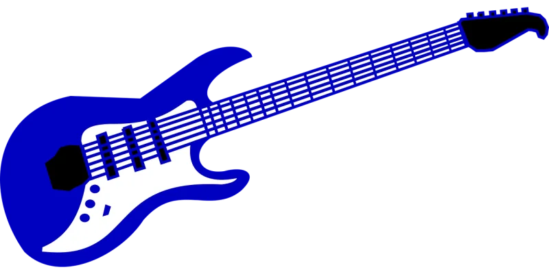 Guitar Electric Black Stickdatei – Musik