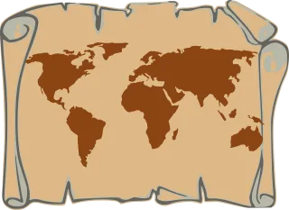 Map World map World Stickdatei