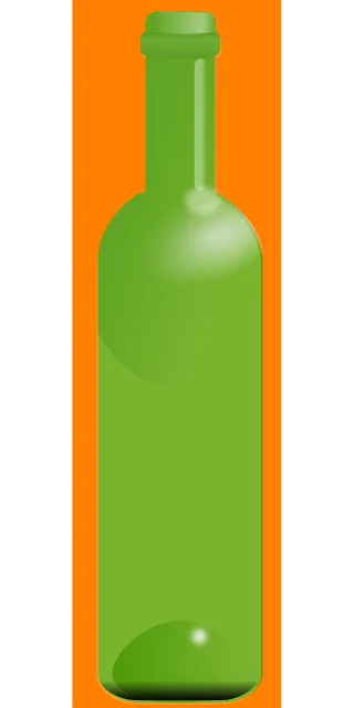 Bottle Wine Green Stickdatei