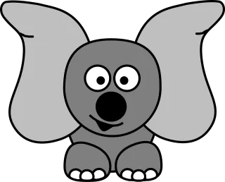 Jug ears Elephant Dumbo Stickdatei – Tiere