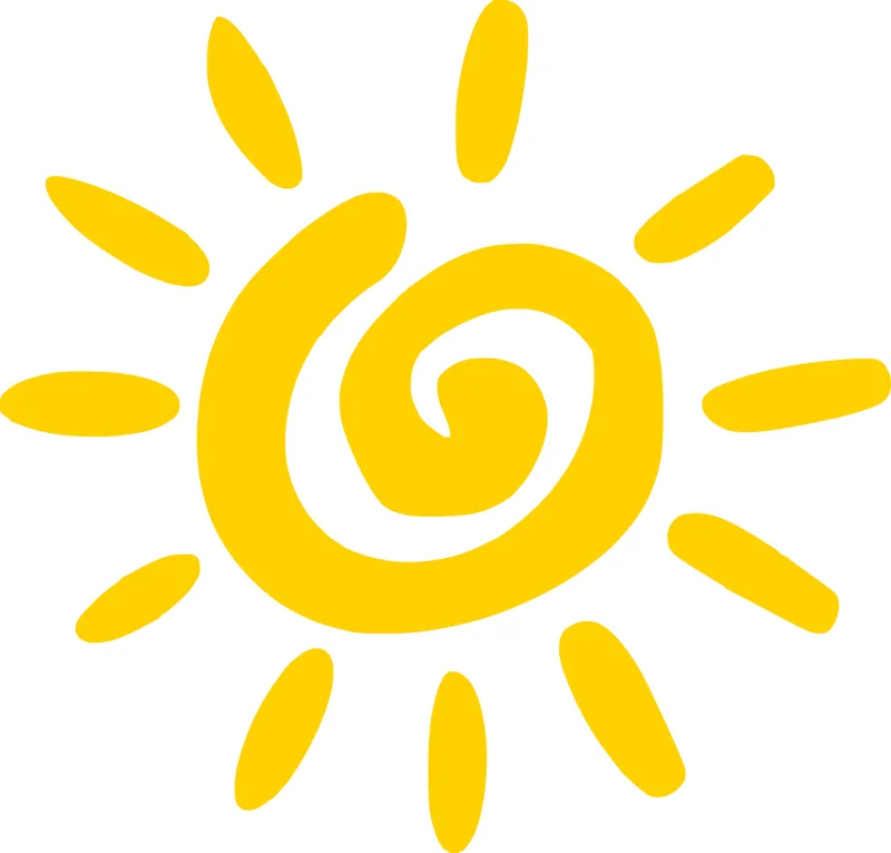 Sun Sky Shine Stickdatei – Natur
