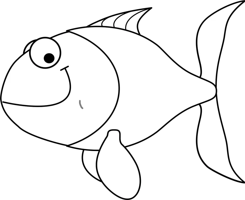 Fish Smiling Cartoon Stickdatei – Sport