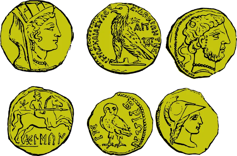 Collection Coins Coin Stickdatei – Kinder