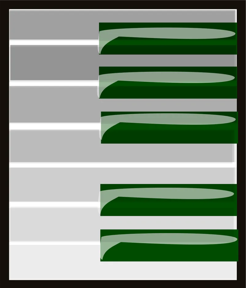 Keyboard Piano Keys Stickdatei – Musik