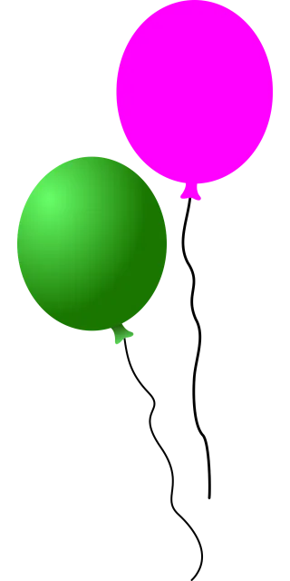 Balloons Pink Happy birthday Stickdatei