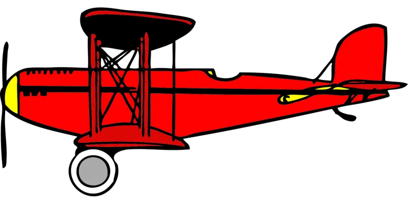 Biplane Red Wings Stickdatei – Kinder