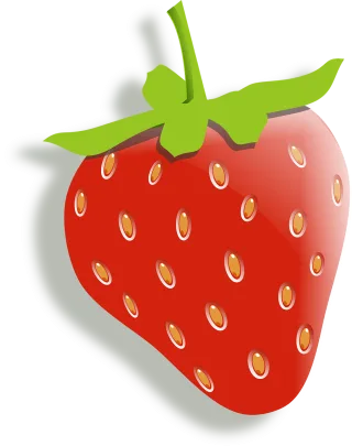Strawberry Fruit Food Stickdatei