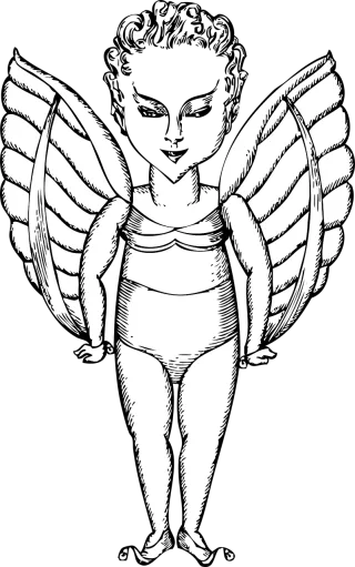 Angel Fly Winged Stickdatei