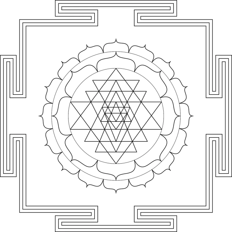 Mandala Meditation Symbol Stickdatei – Sport