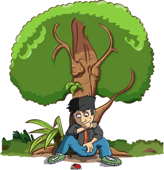Boy Tree Beetle Stickdatei