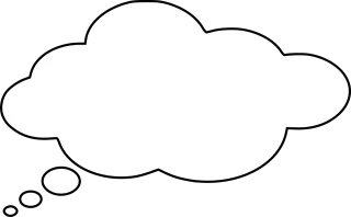 Cloud Thinking Thought Stickdatei