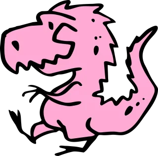 Dragon Dinosaur Pink Stickdatei