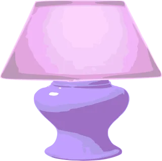 Lamp Purple Cartoon Stickdatei – Blumen