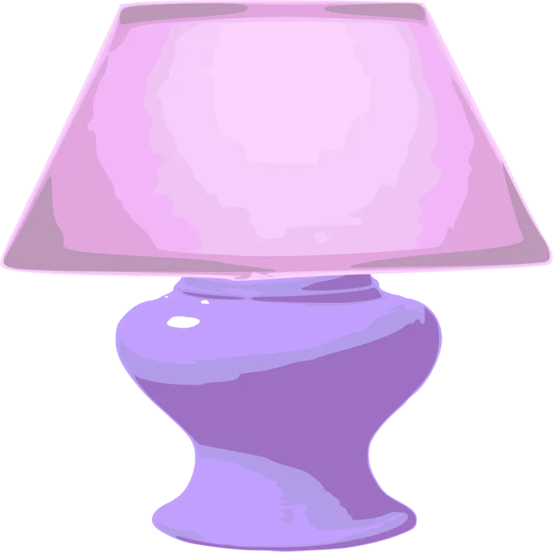 Lamp Purple Cartoon Stickdatei – Blumen