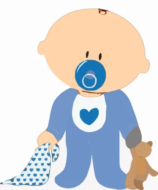 Baby Boy Teddy Stickdatei