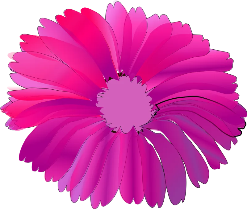 Flower Pink Nature Stickdatei – Blumen