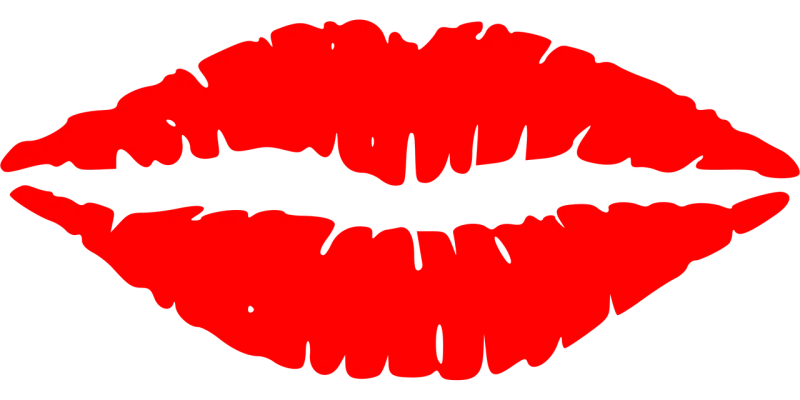 Lips Kiss Print Stickdatei – Herzen & Liebe