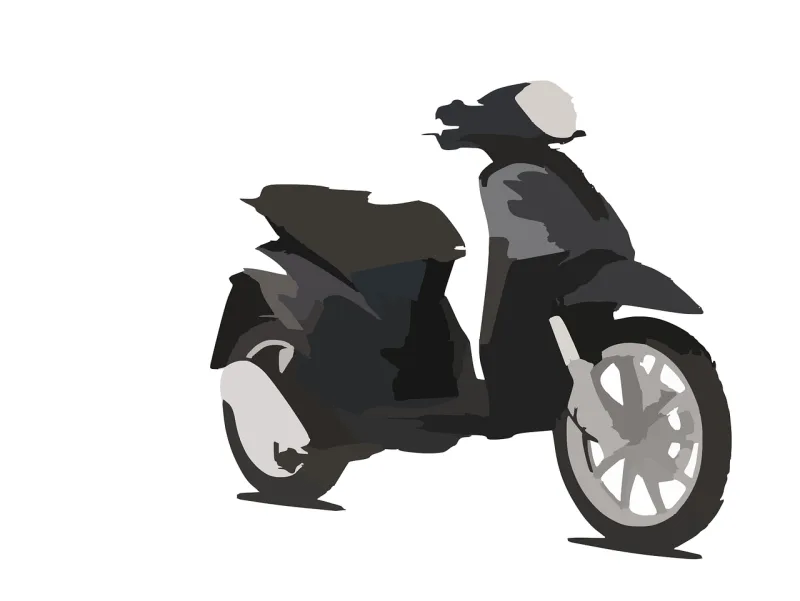 Motorcycle Scooter Sport Stickdatei – Fahrzeuge